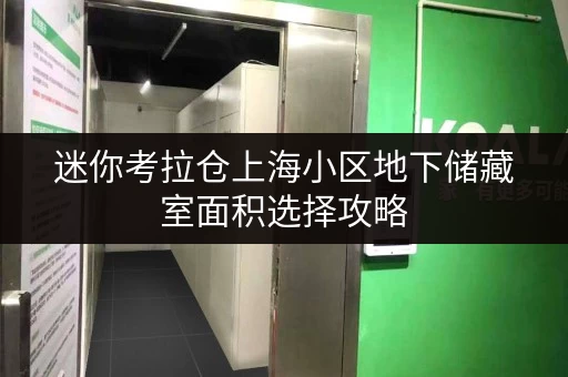迷你考拉仓上海小区地下储藏室面积选择攻略,打造你的私人收纳空间 迷你考拉仓上海小区地下储藏室面积选择攻略,打造你的私人收纳空间