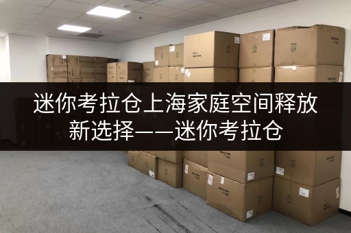 迷你考拉仓上海家庭空间释放新选择——迷你考拉仓,让家更宜居 迷你考拉仓上海家庭空间释放新选择——迷你考拉仓,让家更宜居