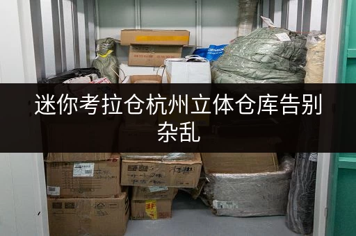 迷你考拉仓杭州立体仓库告别杂乱，立体存储让货物存放更省心