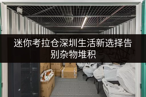 迷你考拉仓深圳生活新选择告别杂物堆积，迷你考拉仓为你打造省心存储方案