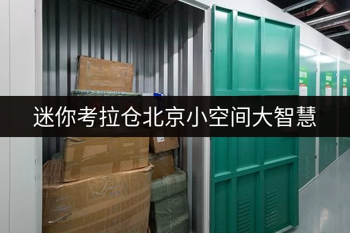 迷你考拉仓北京小空间大智慧,一平方迷你仓释放生活品质新高度 迷你考拉仓北京小空间大智慧,一平方迷你仓释放生活品质新高度