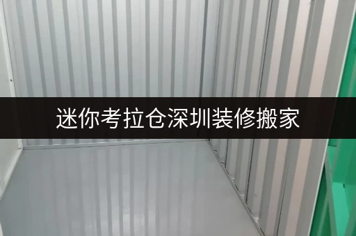 迷你考拉仓深圳装修搬家,迷你仓是您的临时存储“贴心管家” 迷你考拉仓深圳装修搬家,迷你仓是您的临时存储“贴心管家”