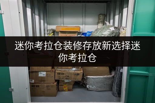 迷你考拉仓装修存放新选择迷你考拉仓，为你的家居保驾护航