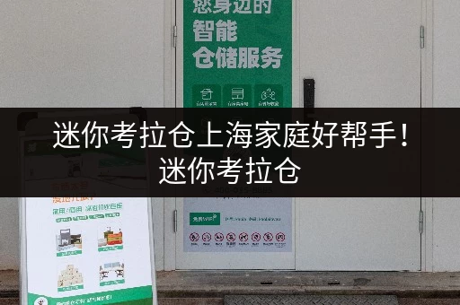 迷你考拉仓上海家庭好帮手！迷你考拉仓，你的物品存放更省心解决方案