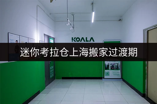 迷你考拉仓上海搬家过渡期，迷你考拉仓为您打造省心临时存储方案