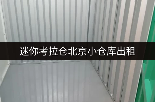 迷你考拉仓北京小仓库出租，存取无忧，全时段服务，尽享便捷生活