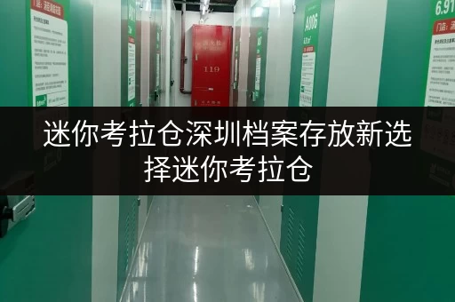 迷你考拉仓深圳档案存放新选择迷你考拉仓,省心存储方案助力企业无忧 迷你考拉仓深圳档案存放新选择迷你考拉仓,省心存储方案助力企业无忧