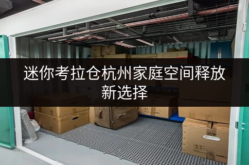 迷你考拉仓杭州家庭空间释放新选择，迷你考拉仓助力品质生活升级