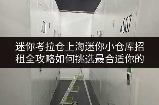 迷你考拉仓上海迷你小仓库招租全攻略如何挑选最合适你的空间？