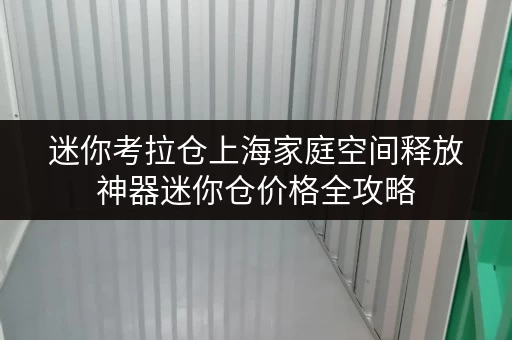 迷你考拉仓上海家庭空间释放神器迷你仓价格全攻略，存储更省心