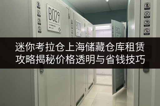迷你考拉仓上海储藏仓库租赁攻略揭秘价格透明与省钱技巧 迷你考拉仓上海储藏仓库租赁攻略揭秘价格透明与省钱技巧