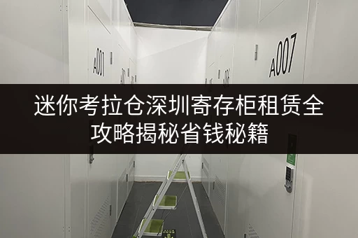 迷你考拉仓深圳寄存柜租赁全攻略揭秘省钱秘籍,告别储物烦恼! 迷你考拉仓深圳寄存柜租赁全攻略揭秘省钱秘籍,告别储物烦恼!