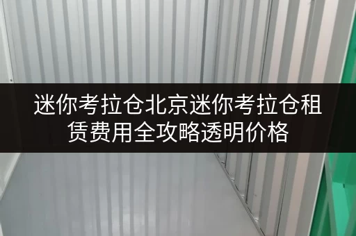 迷你考拉仓北京迷你考拉仓租赁费用全攻略透明价格,省钱有妙招! 迷你考拉仓北京迷你考拉仓租赁费用全攻略透明价格,省钱有妙招!
