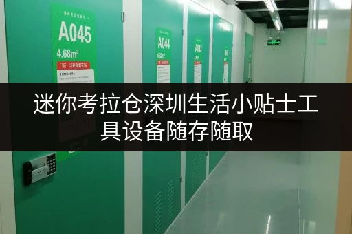 迷你考拉仓深圳生活小贴士工具设备随存随取，迷你考拉仓让生活更便捷！