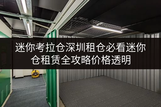 迷你考拉仓深圳租仓必看迷你仓租赁全攻略价格透明,省钱有技巧 迷你考拉仓深圳租仓必看迷你仓租赁全攻略价格透明,省钱有技巧