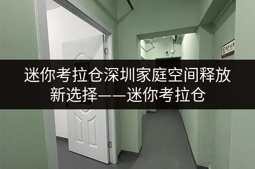 迷你考拉仓深圳家庭空间释放新选择——迷你考拉仓,让品质生活更自在 迷你考拉仓深圳家庭空间释放新选择——迷你考拉仓,让品质生活更自在
