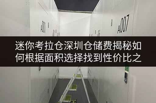 迷你考拉仓深圳仓储费揭秘如何根据面积选择找到性价比之选? 迷你考拉仓深圳仓储费揭秘如何根据面积选择找到性价比之选?
