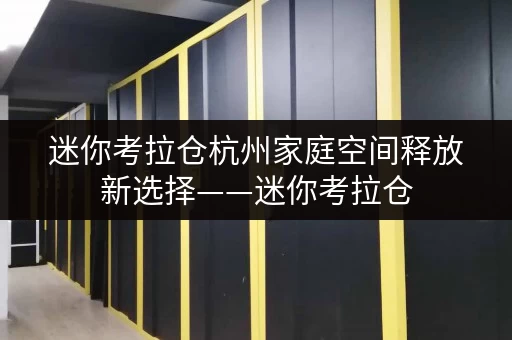 迷你考拉仓杭州家庭空间释放新选择——迷你考拉仓,品质生活从“断舍离”开始 迷你考拉仓杭州家庭空间释放新选择——迷你考拉仓,品质生活从“断舍离”开始
