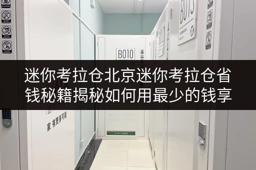 迷你考拉仓北京迷你考拉仓省钱秘籍揭秘如何用最少的钱享受最优质的迷你仓服务