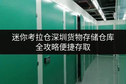 迷你考拉仓深圳货物存储仓库全攻略便捷存取，全时段服务，释放你的空间