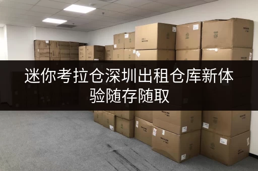 迷你考拉仓深圳出租仓库新体验随存随取，设备工具轻松收纳
