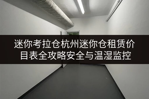 迷你考拉仓杭州迷你仓租赁价目表全攻略安全与温湿监控,呵护您的每一件宝贝 迷你考拉仓杭州迷你仓租赁价目表全攻略安全与温湿监控,呵护您的每一件宝贝