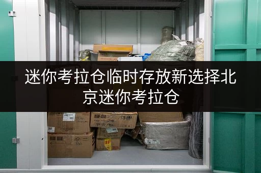 迷你考拉仓临时存放新选择北京迷你考拉仓，让您的物品随时随地安心托管