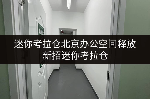 迷你考拉仓北京办公空间释放新招迷你考拉仓，让办公用品存储更轻松