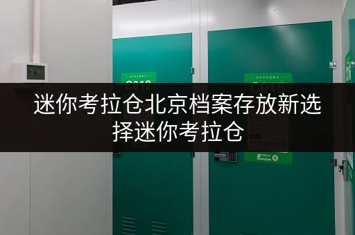 迷你考拉仓北京档案存放新选择迷你考拉仓，办公空间释放神器！