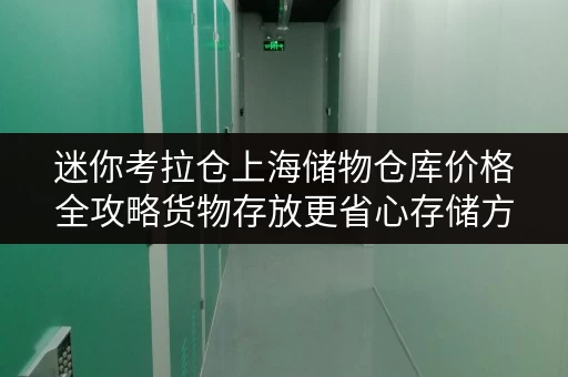 迷你考拉仓上海储物仓库价格全攻略货物存放更省心存储方案 迷你考拉仓上海储物仓库价格全攻略货物存放更省心存储方案