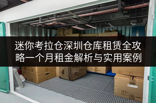 迷你考拉仓深圳仓库租赁全攻略一个月租金解析与实用案例分享