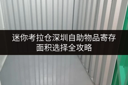 迷你考拉仓深圳自助物品寄存面积选择全攻略,告别收纳难题! 迷你考拉仓深圳自助物品寄存面积选择全攻略,告别收纳难题!