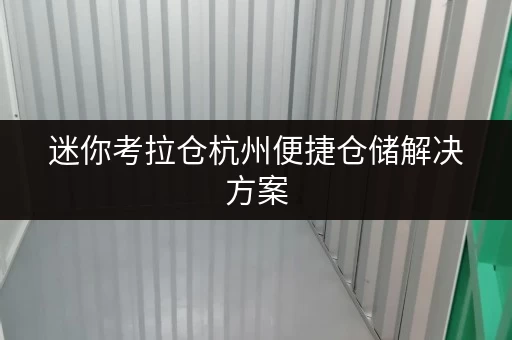 迷你考拉仓杭州便捷仓储解决方案,迷你考拉仓,您的“第二空间” 迷你考拉仓杭州便捷仓储解决方案,迷你考拉仓,您的“第二空间”