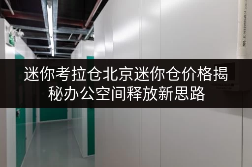 迷你考拉仓北京迷你仓价格揭秘办公空间释放新思路 迷你考拉仓北京迷你仓价格揭秘办公空间释放新思路