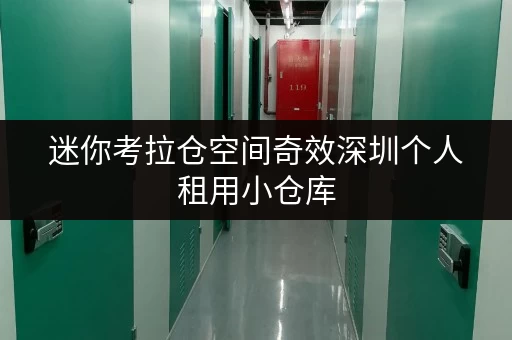 迷你考拉仓空间奇效深圳个人租用小仓库，办公杂物不扰清静，释放工作环境新活力！
