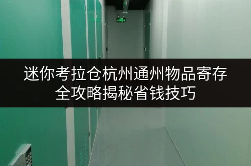 迷你考拉仓杭州通州物品寄存全攻略揭秘省钱技巧,告别存储烦恼 迷你考拉仓杭州通州物品寄存全攻略揭秘省钱技巧,告别存储烦恼