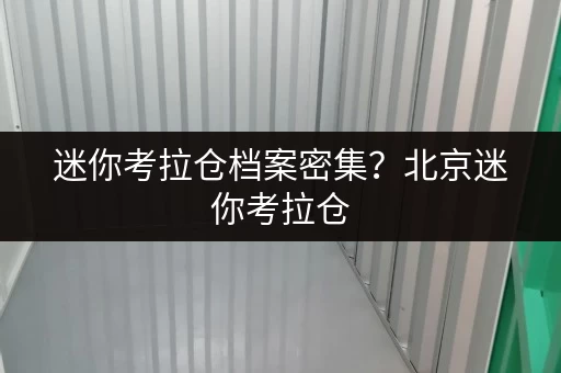 迷你考拉仓档案密集?北京迷你考拉仓,办公空间释放新选择 迷你考拉仓档案密集?北京迷你考拉仓,办公空间释放新选择