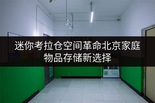 迷你考拉仓空间革命北京家庭物品存储新选择，迷你考拉仓助力品质生活升级