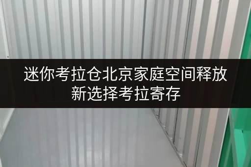 迷你考拉仓北京家庭空间释放新选择考拉寄存，品质生活从此更轻松