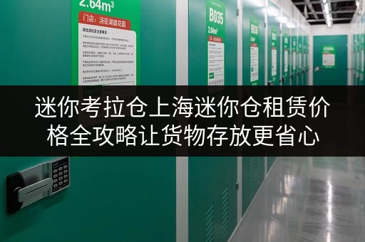 迷你考拉仓上海迷你仓租赁价格全攻略让货物存放更省心 迷你考拉仓上海迷你仓租赁价格全攻略让货物存放更省心