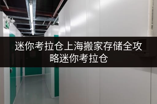 迷你考拉仓上海搬家存储全攻略迷你考拉仓，让搬家更轻松！