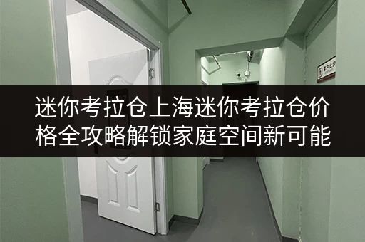 迷你考拉仓上海迷你考拉仓价格全攻略解锁家庭空间新可能