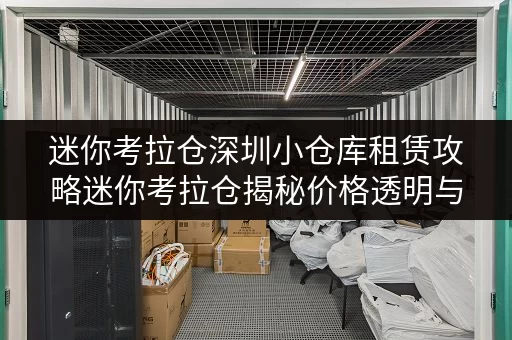 迷你考拉仓深圳小仓库租赁攻略迷你考拉仓揭秘价格透明与省钱技巧