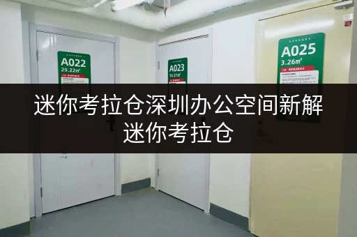 迷你考拉仓深圳办公空间新解迷你考拉仓，办公用品存放的最佳选择