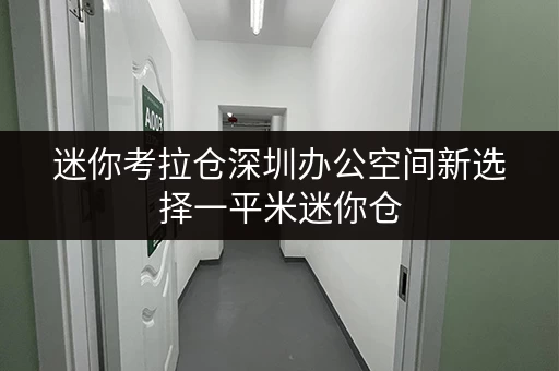 迷你考拉仓深圳办公空间新选择一平米迷你仓,释放办公空间新可能 迷你考拉仓深圳办公空间新选择一平米迷你仓,释放办公空间新可能
