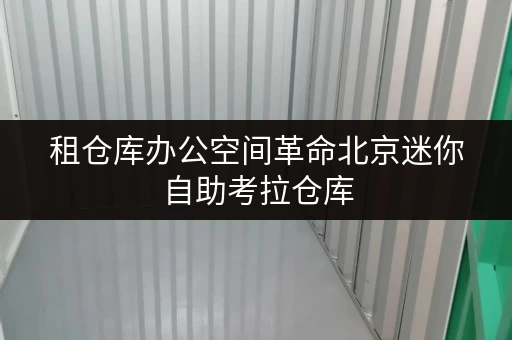 租仓库办公空间革命北京迷你自助考拉仓库，轻松释放办公空间压力