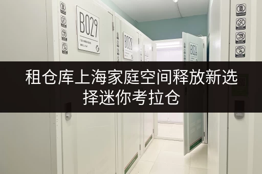 租仓库上海家庭空间释放新选择迷你考拉仓，品质生活从“减负”开始