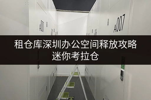 租仓库深圳办公空间释放攻略迷你考拉仓，让办公用品存放更轻松