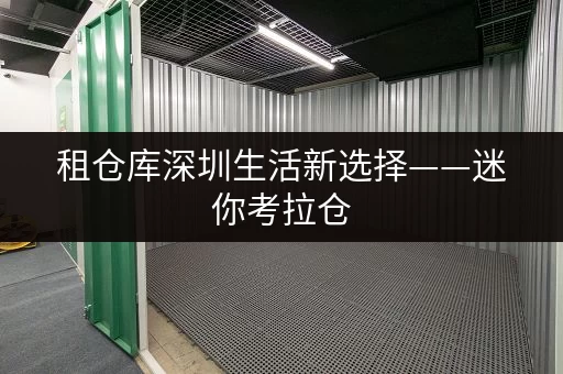 租仓库深圳生活新选择——迷你考拉仓，全时段服务，存取无忧