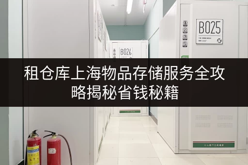 租仓库上海物品存储服务全攻略揭秘省钱秘籍,让空间存储更透明 租仓库上海物品存储服务全攻略揭秘省钱秘籍,让空间存储更透明